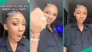 Nigerian lady who was criticised over nose size proudly shows off wedding ring to taunt critics