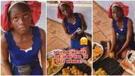 "My father abandoned us": Beautiful girl, 15, seen hawking oranges in the streets, video goes viral