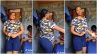 Beautiful lady dances inside room without cement wall plaster, shows no shame, video stirs reactions