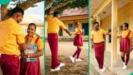 After dating for 18 years, couple who met in secondary school weds, poses in school uniforms