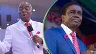 Moment Bishop Oyedepo prays for Abioye as he retires from Winners Chapel emerges