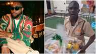 "Davido heart big pass Goliath normally": Old video of singer giving gateman huge food tray sparks reactions