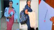 "Off to America to study nursing": Nigerian lady writes letter to mum as she starts school in US