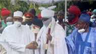 President Buhari meets with families of Kano explosion victims