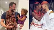 He's doing too much: Reactions as Korra Obidi's hubby shares photo with his kids, refers to self single dad