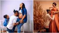 9ice kisses wife's baby bump in enchanting maternity shoot photos taken before she welcomed new child