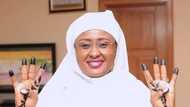 First Lady Aisha Buhari wishes president-elect Bola Tinubu "very peaceful, successful tenure"