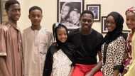 Kannywood actor Ali Nuhu shows off his cute children in beautiful family photo, causes stir