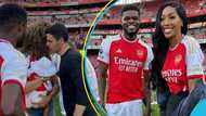 "Born with a gold spoon": Arsenal Midfielder Thomas Partey Flaunts His Child In New Photo, Fans react