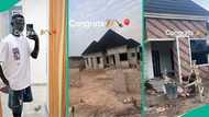 Nigerian man shows off progress of house he has been building from scratch, video inspires many