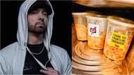 COVID-19: Photos of delicious spaghetti American rapper Eminem donated to health workers in his hometown