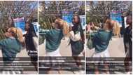 "I'm dead, they think she's Ayra Starr": Oyinbo lady rushes Nigerian girl, takes selfie with her