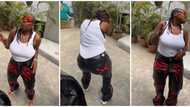 Singer Teni shakes her waist energetically in new dance video, leaves fans amused: "Cruise baby"