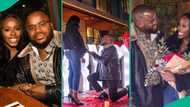 Nigerian man in UK proposes to lady 50 days after first meeting, proposal photos trend