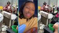 Nigerian lady refuses to beg landlord who chased her out, sits outside with properties, video trends