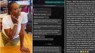 "I don't feel safe anymore": Nigerian lady leaks WhatsApp messages she received from her gateman