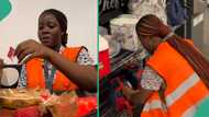 After 7 interviews, Nigerian lady finally gets warehousing job in US, shows her first day at work