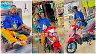 Young Nigerian man celebrates buying okada, poses with it, shows off his key in video