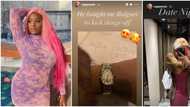 DJ Cuppy shows off the expensive Bulgari watch her man got her to kick things off (photo)