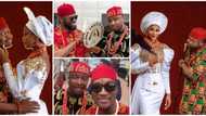 Nigerian celebs storm Anambra state for comedian Funnybone's traditional wedding, photos, videos emerge