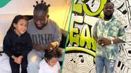 "So adorable": Show promoter Kogbagidi plaits his kids' hair, faults exchange rate, netizens react