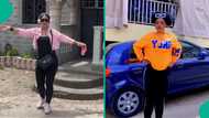 Lady builds house at home after 3 years in Lebanon, shares how she got money for building