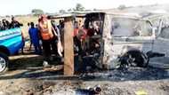 Tragic accident at Sagamu-Benin expressway burns seven passengers alive, survivors badly injured