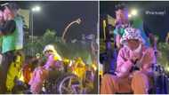 He learned from Davido: Fans commend Mayorkun as video shows him pushing Victony in wheelchair on stage