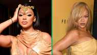 Mihlali shares stunning picture with Rihanna at new Fenty Beauty product launch: "She ate Riri up"