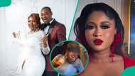 Imisi Spotted at Lateef and Bimpe Adedimeji's Triplets Thanksgiving, Her Dance Moves Raise Eyebrows