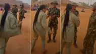 "These soldiers too fine": Corps member dances for officers at NYSC orientation camp, video goes viral