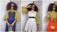 Style tips: Beautiful Nigerian fashionista shows how to rock an ankara top in 7 ways
