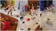 "I would just start crying": Mum cries out in video as she catches her little daughter in a pool of her milk