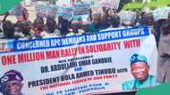 Kano govt behind plot to remove Ganduje, APC members hold massive rally for party's chairman