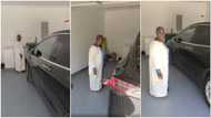 Nigerian mum sees Tesla car for 1st time, amazed owner is using light to charge vehicle instead of buying fuel