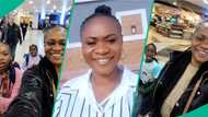 Xenophobia: South Africa-based Nigerian lady escapes, rejoices as she returns to Nigeria with kids