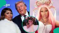 Trump's comments about Nicki Minaj's nails as he compliments her on stage in video draws reactions
