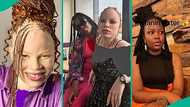 Pretty Nigerian lady with albinism shows off her melanin sister, video melts hearts on TikTok