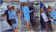 "It's not easy": Nigerian woman emotional at airport, weeps as her husband flies out, video stirs reactions