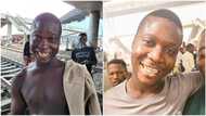 Nigerian man shows love to young boy under Oshodi bridge, replaces his missing teeth with new ones, many react