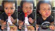 "He's intelligent": Baby boy squeezes face in video after drinking something bitter, his reaction goes viral