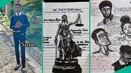 Photos of law student's notebook leave everyone baffled as netizens spot his artistic diagrams