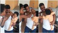 "She's not playing": Wife shouts on husband in funny video, baby bites her hand for "fighting" dad