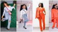 Lambo junior: Little fashionista recreates Mercy Eke's looks in 4 stunning photos
