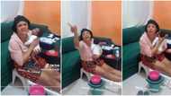 "What kind of a wife are you?" Nigerian man scolds his wife in video for not cooking for his elder brother