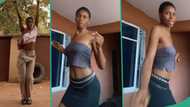 Video of beautiful tall Nigerian lady dancing with her waist excites people, trends on TikTok