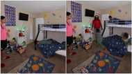 Kids jump down from beds, quickly obey their father after murmuring to mum, funny video stirs reactions