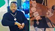 Olu Maintain’s steeze as he flaunts jewelry in video raises funny comments: “Make he no near magnet”