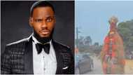 So the gods watch BBNaija: Nigerians react as masquerade recognises Prince, calls his name in funny video