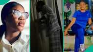 "I was awake all night": Lady posts video of elder brother praying seriously after visiting her in school